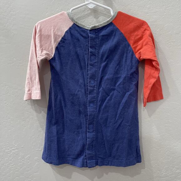 Baby Boden Blue Bird Raglan Sleeve Dress - Picture 4 of 6